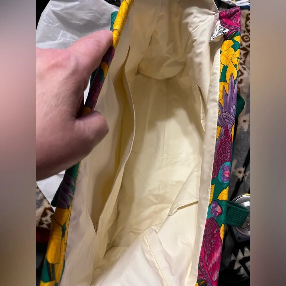 HERMES VINTAGE EUC COA* Les Perroquet Tote - Picture 11 of 14